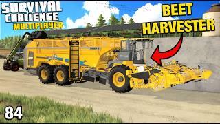 BUYING THE NEW SUGAR BEET HARVESTER Survival Challenge Multiplayer CO-OP FS22 Ep 84