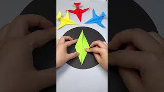 A cool origami airplane with a small shovel #Origami #diy #handmade #innovation