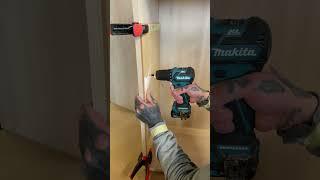 Drilling shelves pegs #woodworking #wood #diy #handmade #follow #followme #youtube #shorts