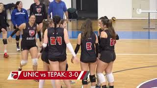 Volleyball Women Highlights | Cyprus Universities Championship 2023-2024 | UNIC vs Tepak