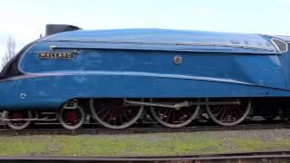 Mallard leaves the National Railway Museum