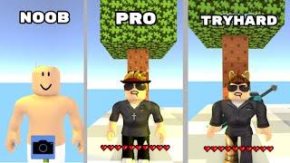 Noob vs Pro vs Tryhard || Roblox Skywars