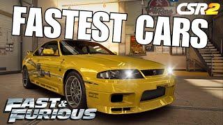 CSR2 | BEST FAST AND FURIOUS CARS