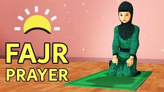 How to pray Fajr for Girls - Step by Step - with Subtitle