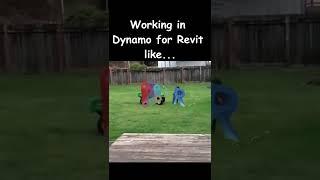 Working in Dynamo for Revit like... #shorts