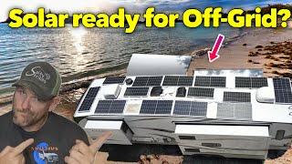 Can it run A/C? How much solar power we really get? #rvliving #rvlife #offgrid