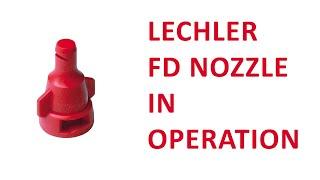 Lechler FD-05 Liquid fertilizer Nozzles/Tips Flat Spray in Operation @3bars