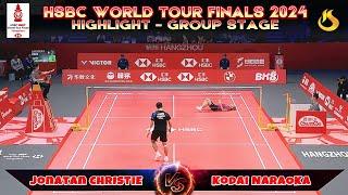 Jonatan Christie [Ina]  Vs Kodai Naraoka [Jpn] | Hsbc Word Tour Finals 2024 |Group Stage