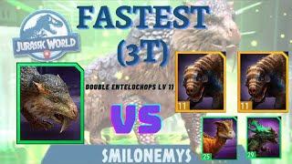 FASTEST (3 TURNS) DEFEATED SMILONEMYS (NO HEAL)  (JWA) with ENTELOCHOP LV 11+