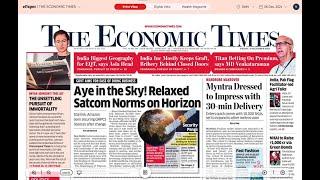 6 December 2024 | The Economic Times Newspaper | Profitnama | Daily Finance & Business News Analysis