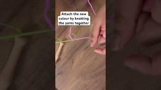 Punch Needle Basics: How to change colours without using the needle threader