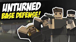 EPIC BASE DEFENSE - Unturned Base Raid | Close the Door!