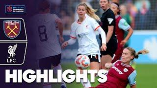 Ueki header saves point for West Ham | West Ham United v Liverpool Highlights | Barclays WSL 2024-25