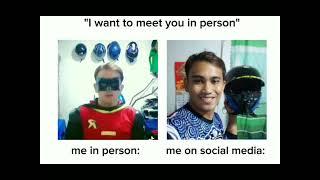 Me in person VS Me on social media ️#viralvideo #ROBINsyano