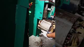 Scrap motor recycling machine easily remove copper windings#recycle