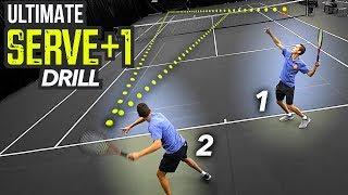 ULTIMATE Serve Plus 1 Drill (tennis singles tactics)