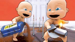 Babies Set LETHAL Traps Around the House - Who's Your Daddy 2