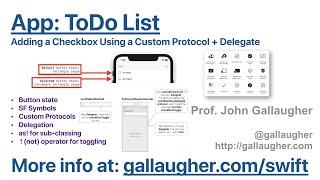 Ch  5 11 - Adding Checkmarks  via Custom Table View Cells + Protocols