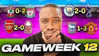 I Predict GW12 of the Premier League