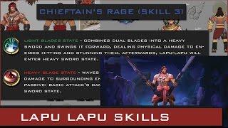 MOBILE LEGENDS LAPU LAPU SKILLS