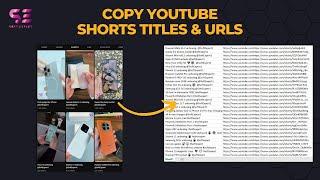 Copy YouTube Shorts Titles and URLs (Links)