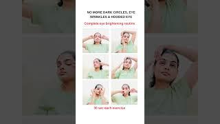 Face exercises for eye lift & brightening #faceyoga