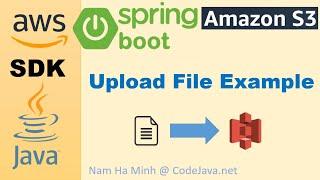 Spring Boot Upload File to Amazon S3 using AWS SDK for Java