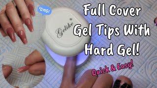 FULL COVER GEL NAIL TIPS WITH BUILDER GEL | SO QUICK & EASY! | GELIKE ECCOSMETICS