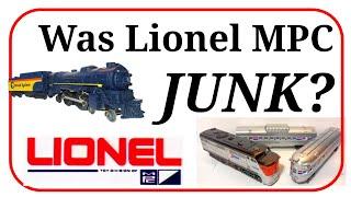 Was Lionel MPC Junk? The Fundimensions Legacy