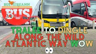 Tralee to Dingle bus Co Kerry and must see places    4K