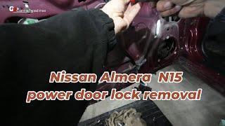 Nissan Almera  N15, 1995-2000 power door lock removal