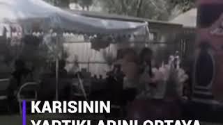 parti verdi aldatan karisini herkezin onunde.  video görüntülerini paylaştı olay çıktı 