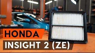 Wie HONDA INSIGHT 2 (ZE) Luftfilter wechseln [AUTODOC TUTORIAL]