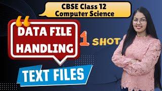 File Handling in Python | Text Files | Class 12 Computer Science