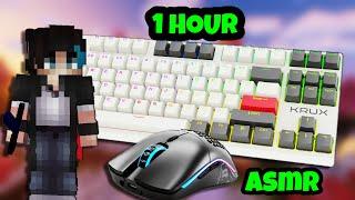 [1 HOUR] Keyboard ASMR + Mouse Sounds | Hypixel Bedwars