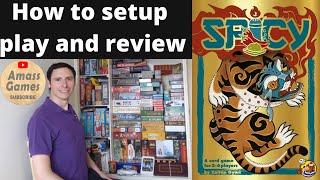 Spicy how to setup play and review buffling card game AmassGames #boardgame #games #tabletop #cards