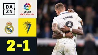 Matchwinner Kroos mit Hammer-Direktabnahme: Real Madrid - Cadiz  2:1 | Laliga | DAZN Highlights