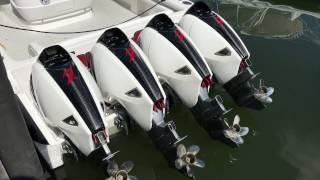 Intrepid 475 Panacea with Quad 627s Seven Marine Outboard Engines