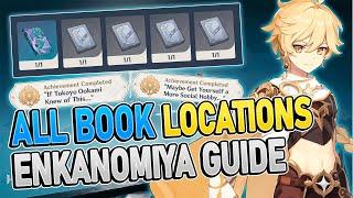 All Book Locations Enkanomiya & Complete World Quest " Collection of Dragons and Snakes "