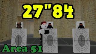 I Got BELOW 28"00! Roblox Area 51 Killhouse Speedrun