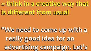 Idiomatic expression you can use in work.