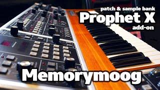 Prophet X add-on Memorymoog Sample- and patch bank | Download now!