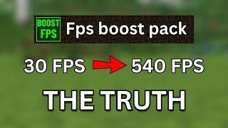 I Tried Minecraft Fps Boost Texture Pack and The Results was SHOCKING...