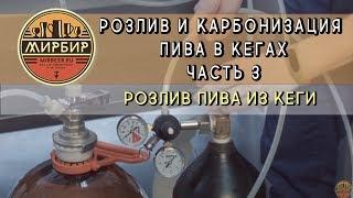 Розлив и карбонизация пива в кегах. Часть 3. Розлив пива из кеги.