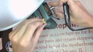 How to repair z710 20250 ideapad lenovo  broken laptop Power Jack Repair socket input port