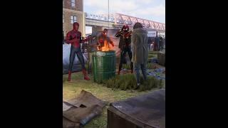 When Three Spider-Men Get Ghosted by Black Cat  #spiderman