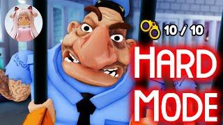 PRISON ESCAPE! (Obby) Hard Mode All 10 Handcuff Locations Roblox Gameplay Walkthrough No Death [4K]