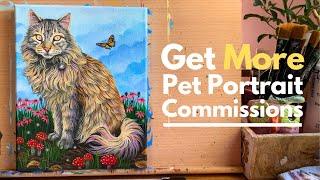 10-Ways to Sell MORE Pet Portrait Commissions | Cat Tutorial