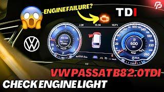 VW Passat B8 2.0TDI 4-Motion: CHECK ENGINE LIGHT Diagnosis and Solution Using ODIS / VCDS (VAG-COM)