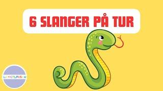 6 Slanger på tur – Lære å telle sang for barn med animasjoner